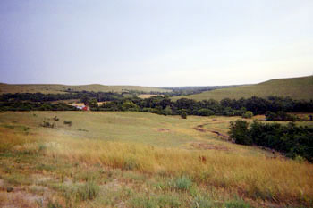green hills, valley, near topeka